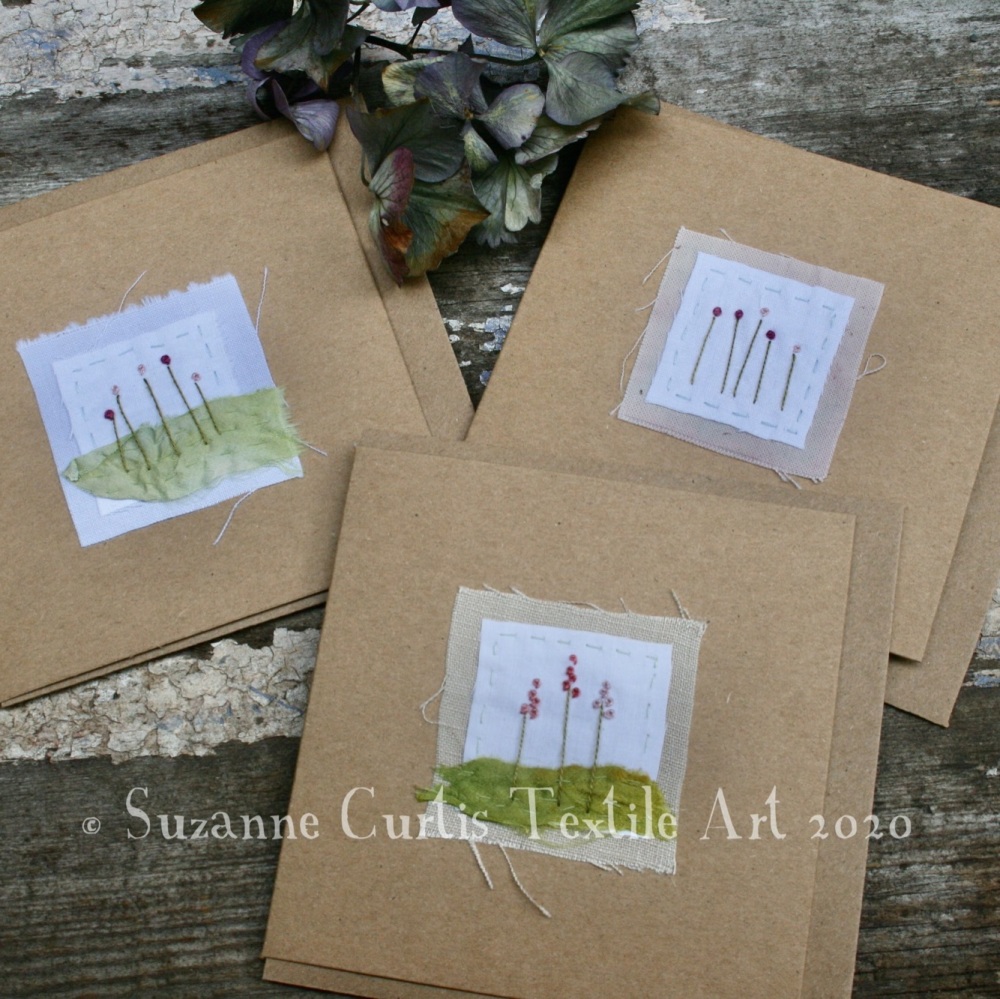 Embroidered Cards - pack of 3 - No 3