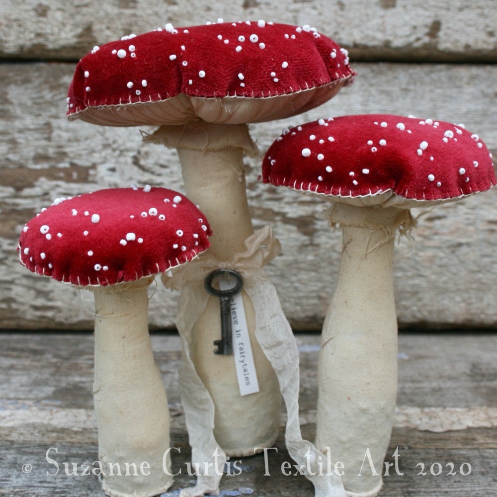 Set of Velvet Fly Agaric Toadstools 02