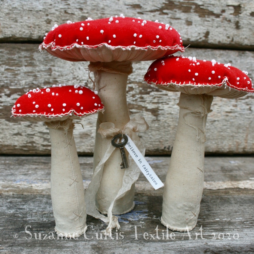 Set of Velvet Fly Agaric Toadstools 03
