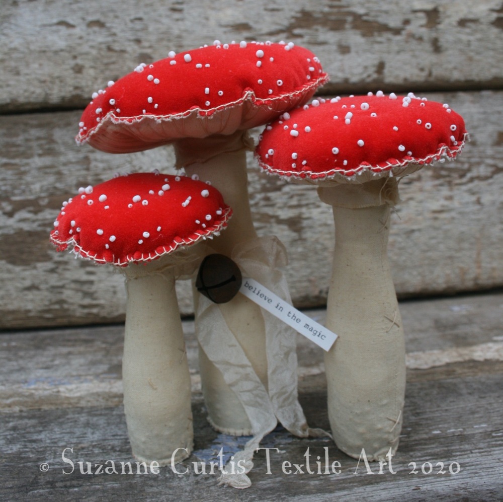 Set of Velvet Fly Agaric Toadstools 06