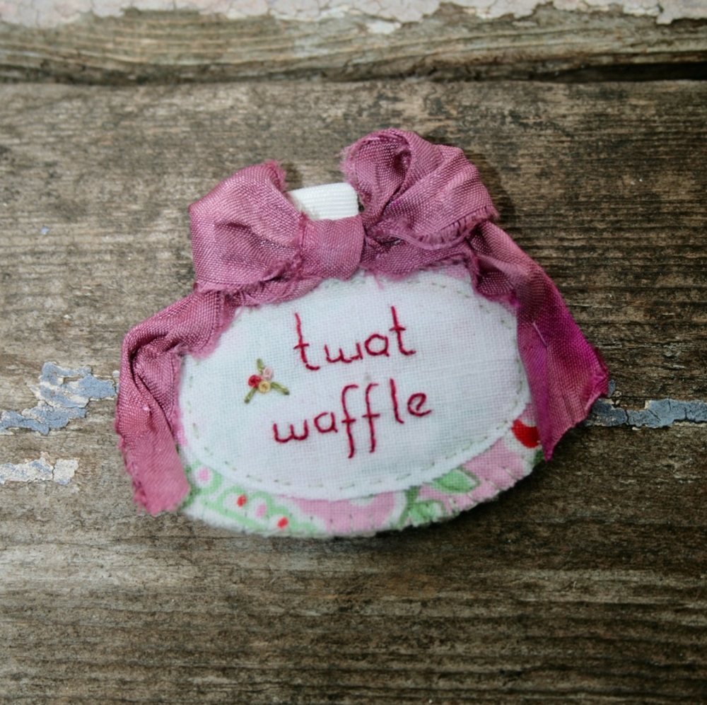 Twat Waffle Brooch 01