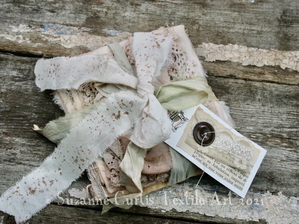Hand Dyed Textile Bundle - Tea Dyed