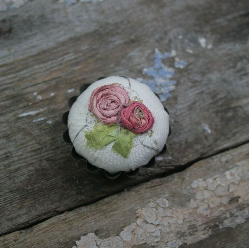Mini Tin Pincushion J