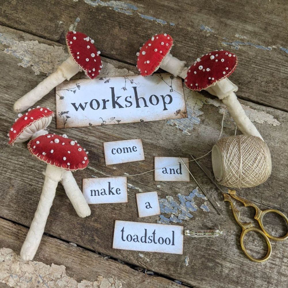 Toadstool Brooch Workshop