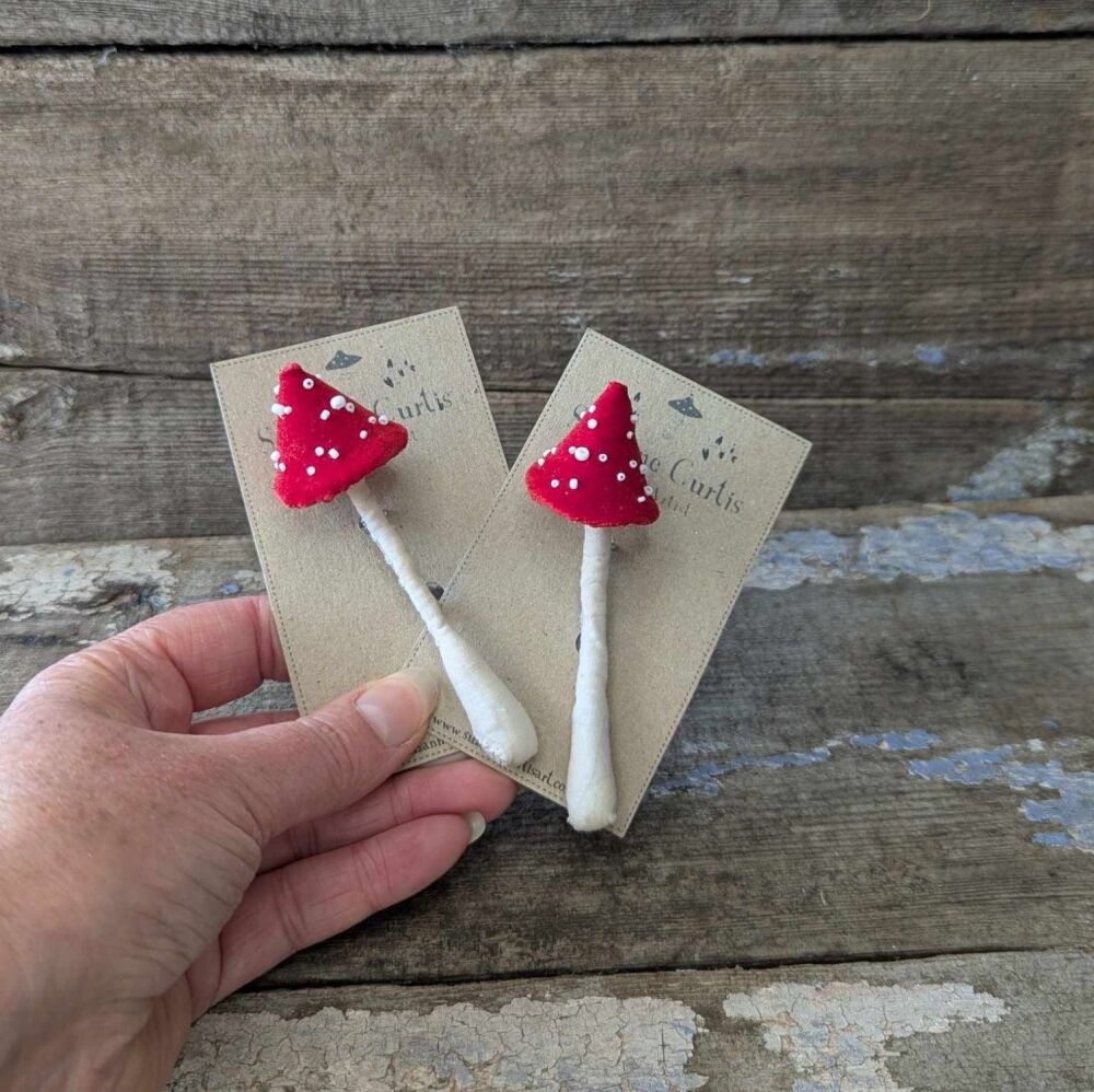 A Whimsical Fly Agaric Brooch