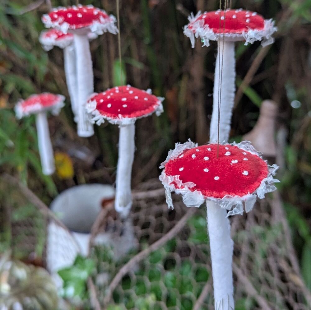 Fly Agaric Toadstool Decorations
