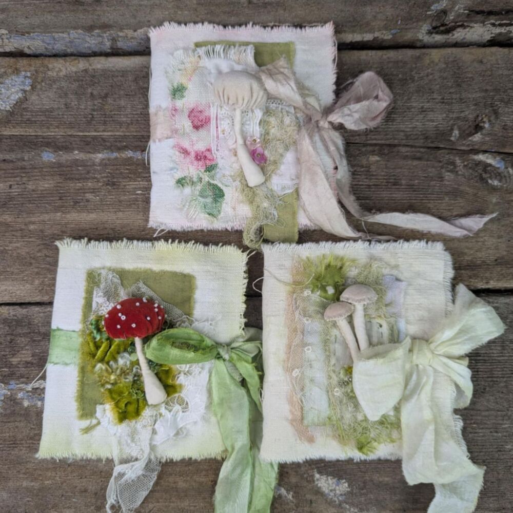 Toadstool Textile Needlebook.