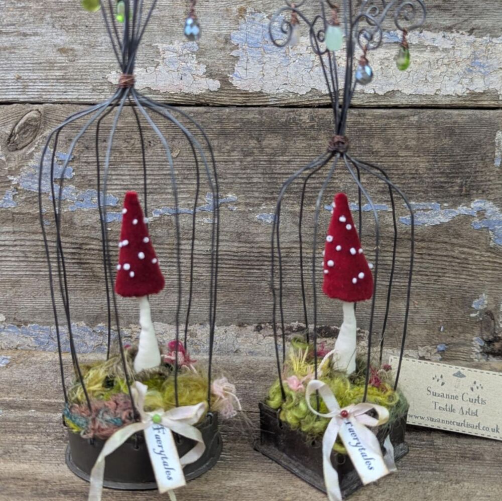Velvet Fly Agaric in Birdcage