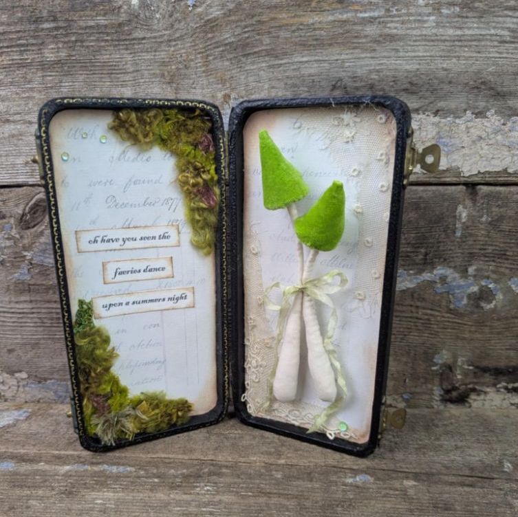 Mixed Media Art, Boxes, Curios and Bottles