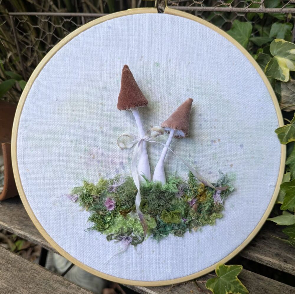 Velvet Toadstools in Hoop Workshop - Weds 24th or Sat 27th June 2026