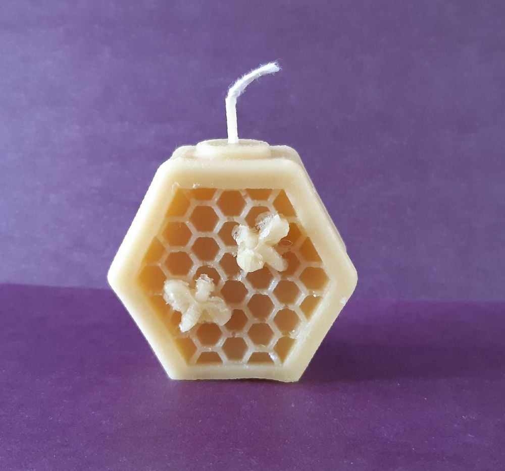 'Hexacomb' and bee candle 