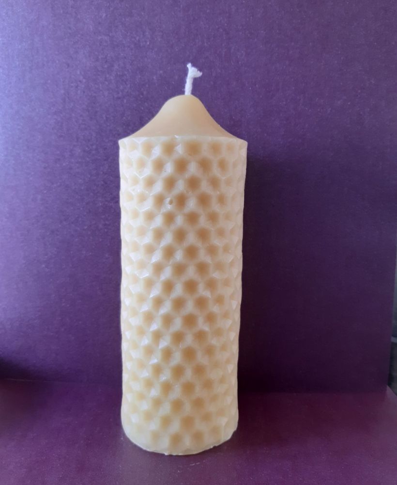 Large Honeycomb Pillar candle