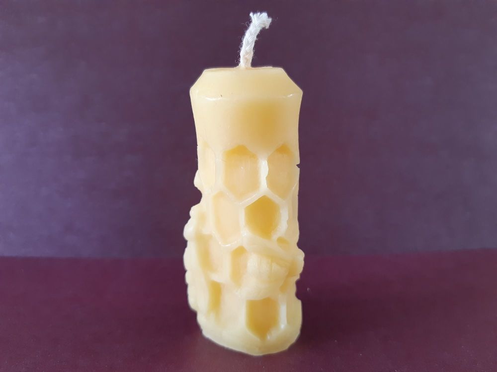 Small Honeycomb and bee candle