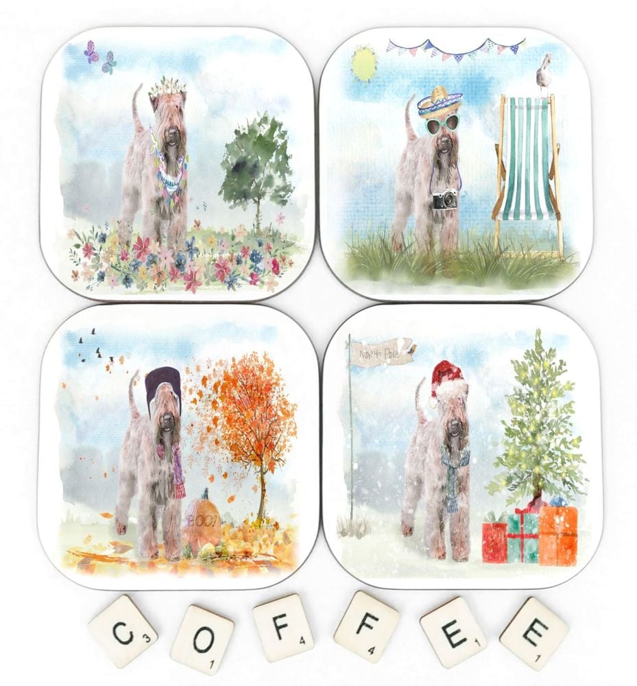 Soft Coated Wheaten Terrier Coasters
