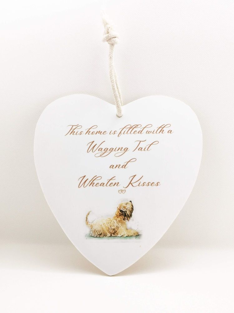 Soft Coated Wheaten Terrier Hanging Heart