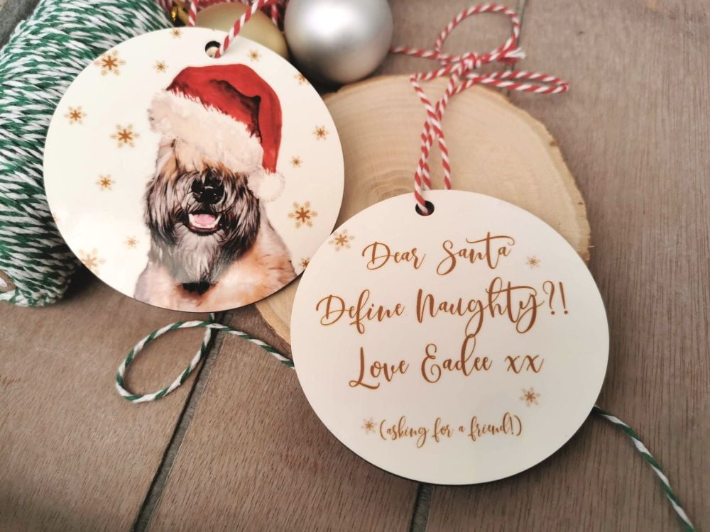 Soft Coated Wheaten Terrier Christmas Decoration