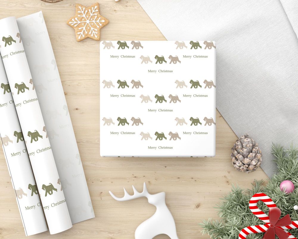 Soft Coated Wheaten Terrier Christmas Gift Paper