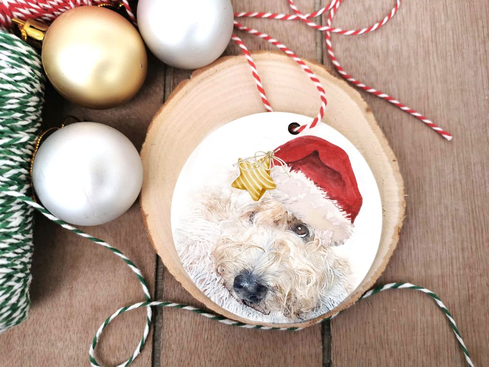 Soft Coated Wheaten Terrier Christmas Decoration