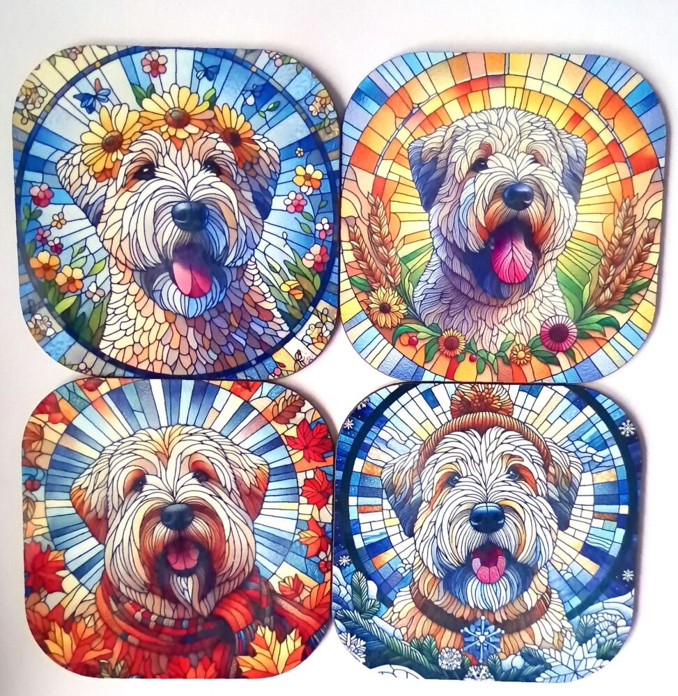 Soft Coated Wheaten Terrier Coasters