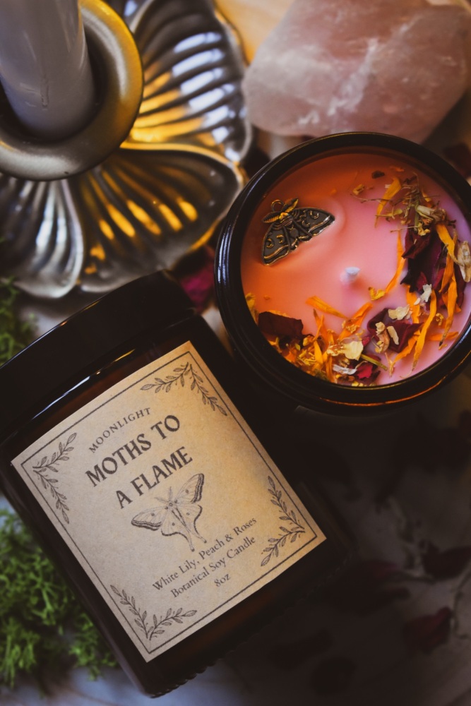 Moths to a Flame - 8oz Soy Candle