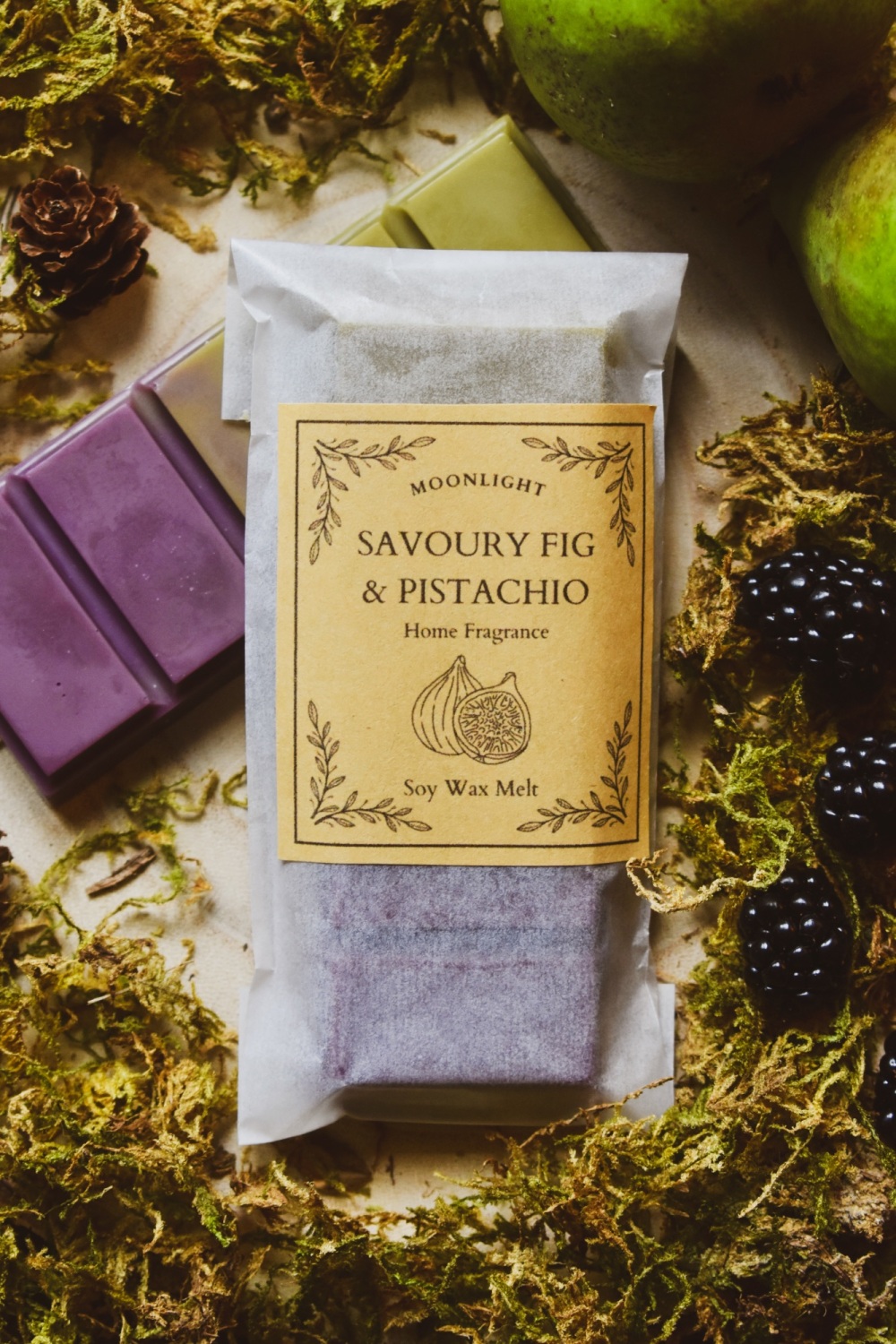 Savoury Fig & Pistachio - Scented Wax Melt Bar