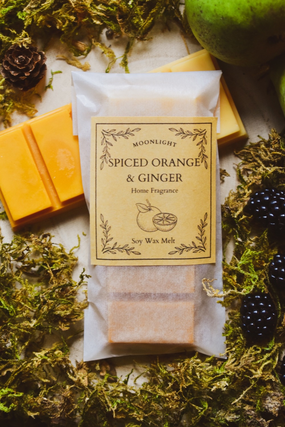 Spiced Orange & Ginger - Scented Wax Melt Bar