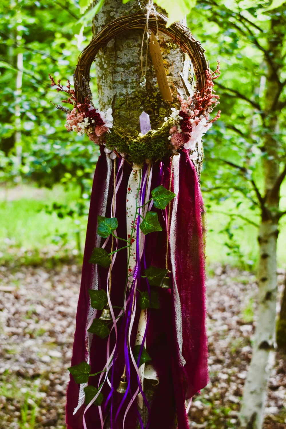 Fairy Garden Amethyst Wreath