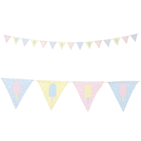 Children's Pastel Ice Lolly Fabric Bunting
