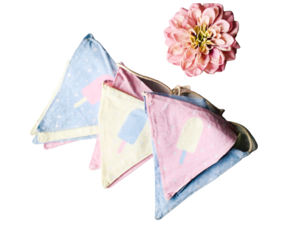 Transomnia Gifts | Ice Lolly Pennant Fabric Bunting