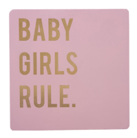 Baby Girl's Rule Wall Art | Transomnia