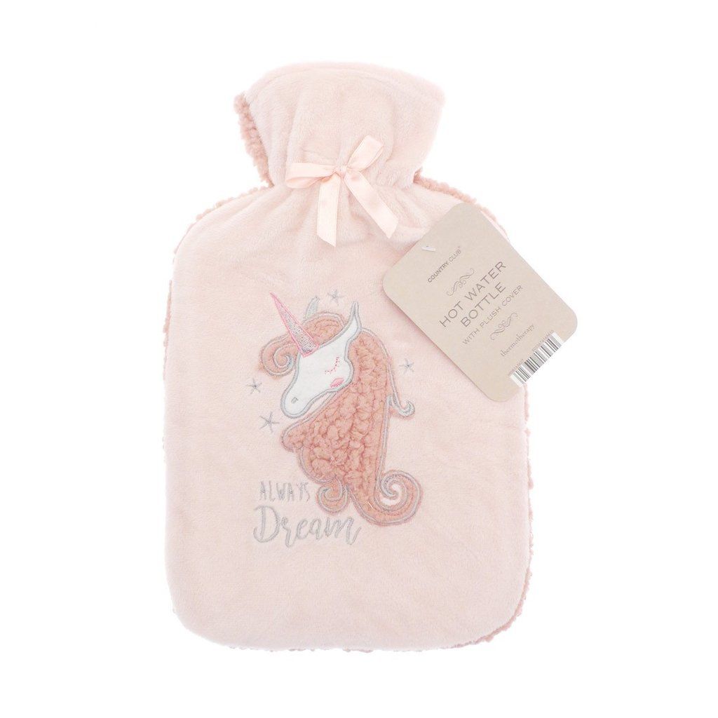Country Club: Unicorn Hot Water Bottle with Cover