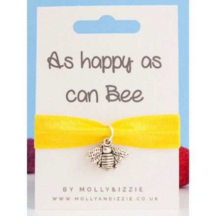 By Molly & Izzie |  "Bee Happy" Stretch Charm Bracelet