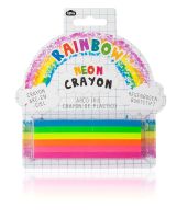 Kids Jumbo Neon Rainbow Craft Crayon