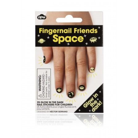 NPW: Kids Space Fingernail Friends Novelty Nail Stickers