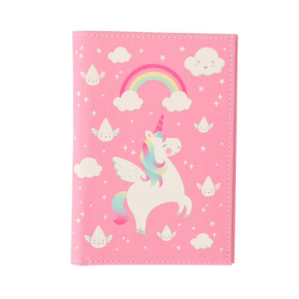 Sass & Belle Rainbow Unicorn Passport Holder