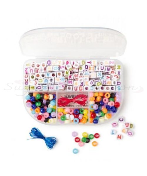 Childrens DIY Alphabet & Beads Bracelet Kit