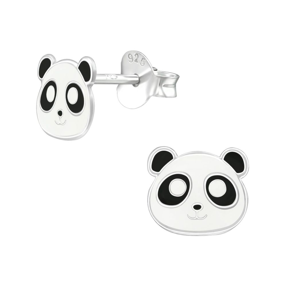 Children's Panda 925 Sterling Silver Ear Studs