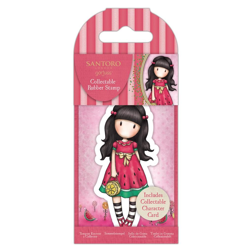 Santoro London | Gorjuss Dolls Collectable Rubber Stamp - No 67. Every Summer Has A Story