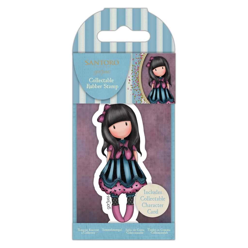 Santoro London | Gorjuss Dolls Collectable Rubber Stamp - No 75. The Frock