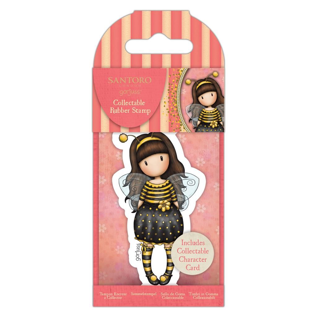 Santoro London | Gorjuss Dolls Collectable Rubber Stamp - No 66 Bee Loved