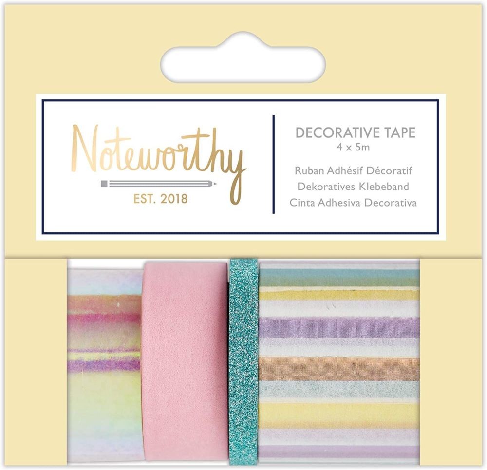 Noteworthy Decorative Pastel Washi Tape  