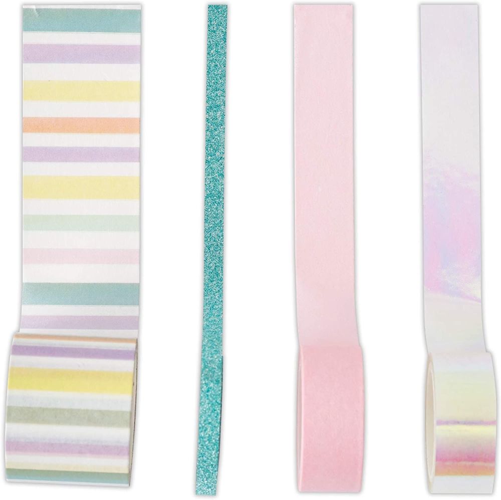 Noteworthy Pastel Striped Washi Tape Set