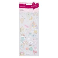 Papermania Foil Craft Stickers: Baby Girl