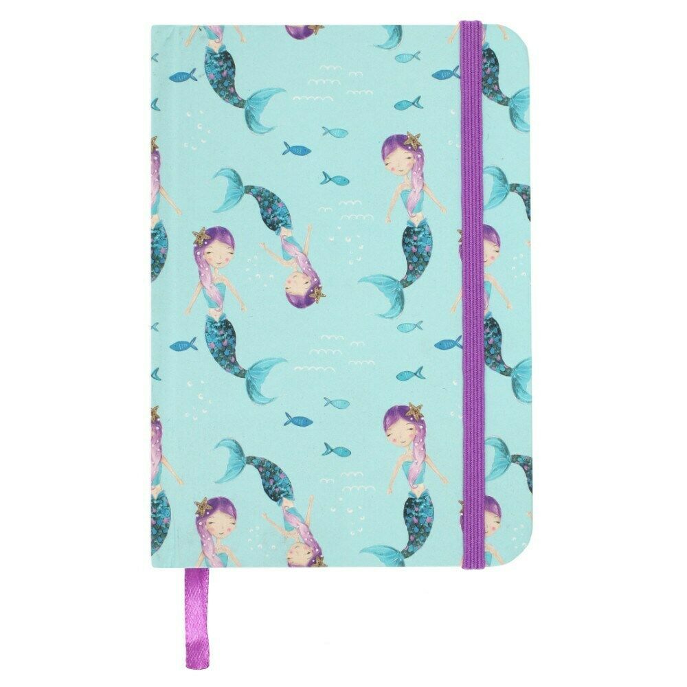 Mermaid A6 Hardback Lined Notebook Journal