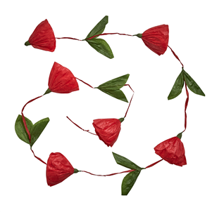 Transomnia Gifts: Paper Tulip Garland: Red