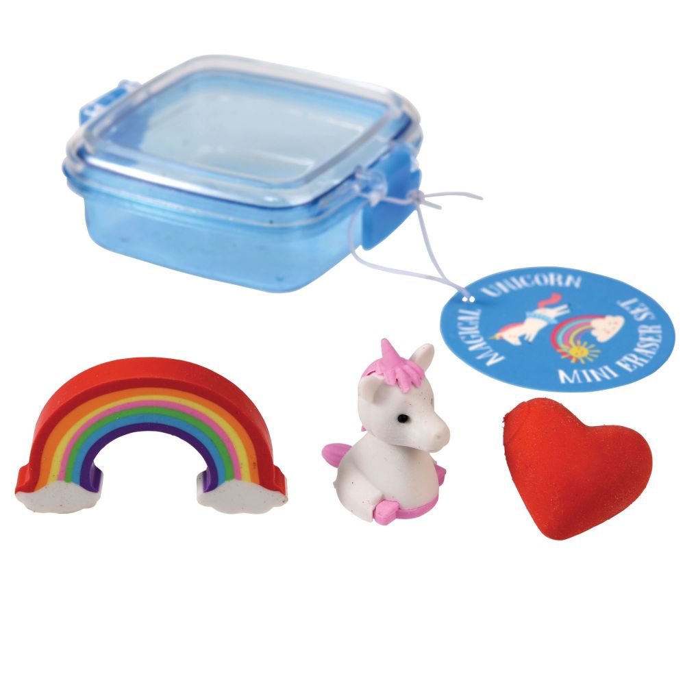 Rex London | Childrens Magical Unicorn & Rainbow Eraser Set