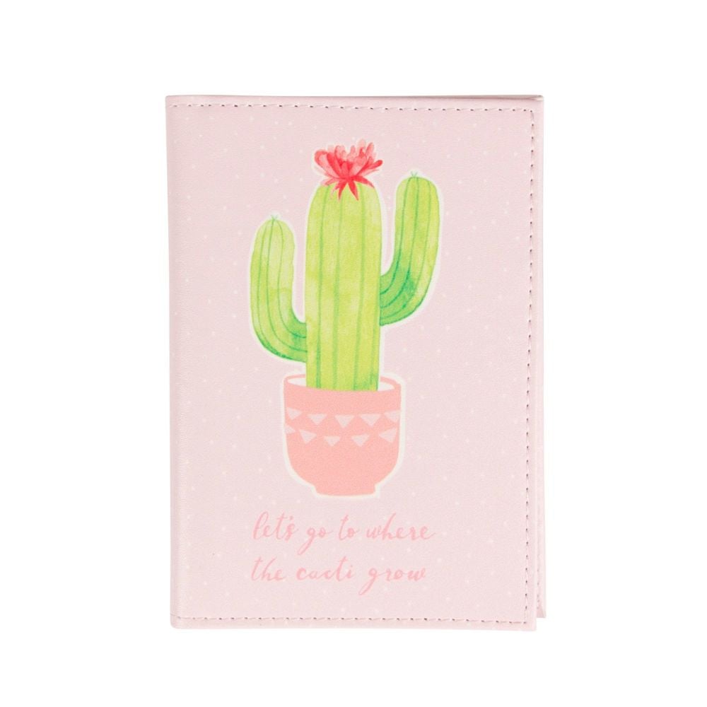 Sass & Belle: Pastel Cactus Passport Holder