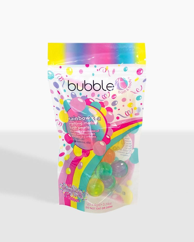 Confetea Rainbow Bath Oil Pearls by Bubble T Cosmetics