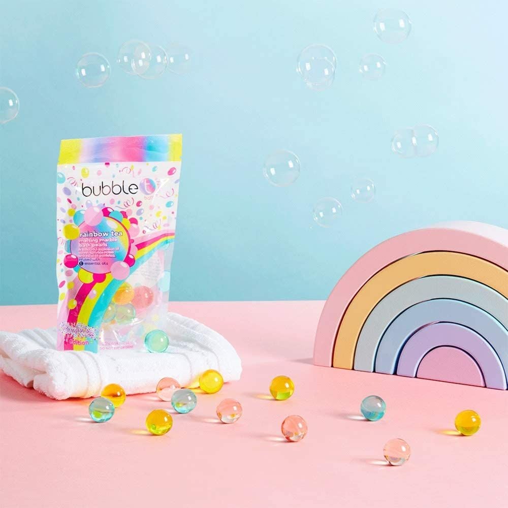 Confetea Rainbow Bath Oil Pearls by Bubble T Cosmetics