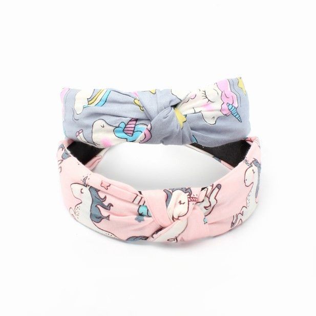 100% Cotton Unicorn Printed Knotted Headband